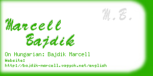 marcell bajdik business card